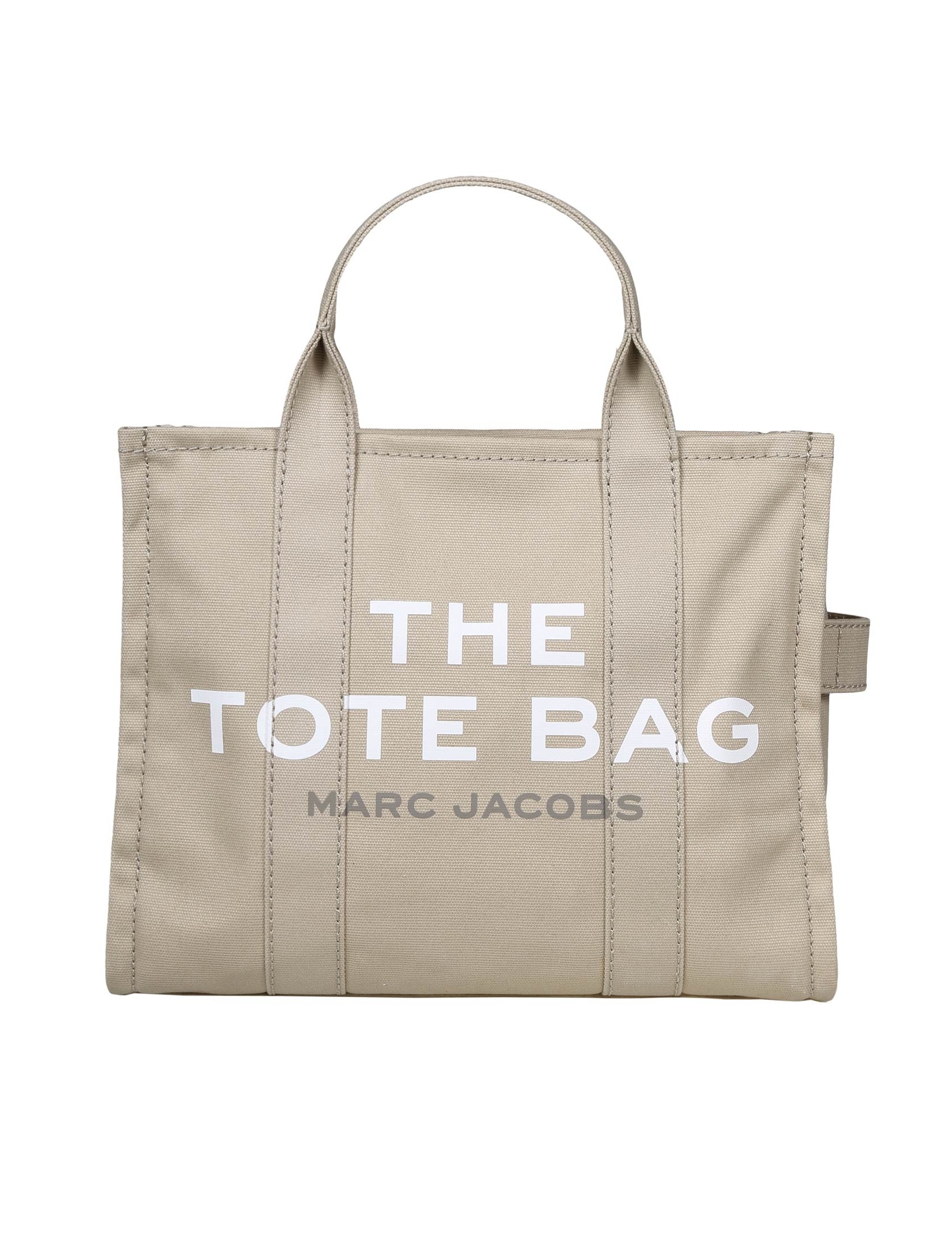 MARC JACOBS THE MEDIUM TOTE IN BEIGE CANVAS