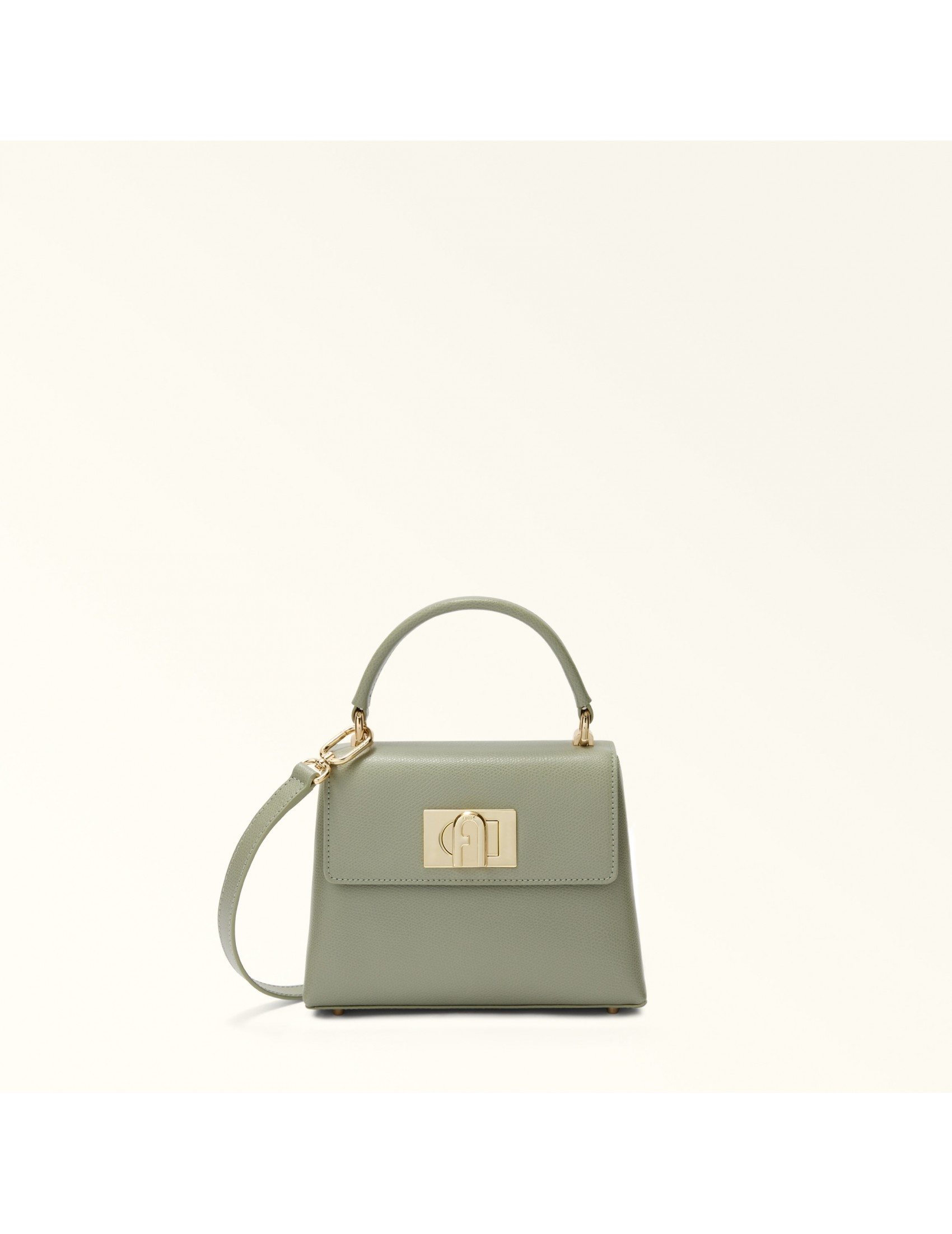 FURLA 1927 MINI TOP HANDLE IN AGAVE COLOR LEATHER