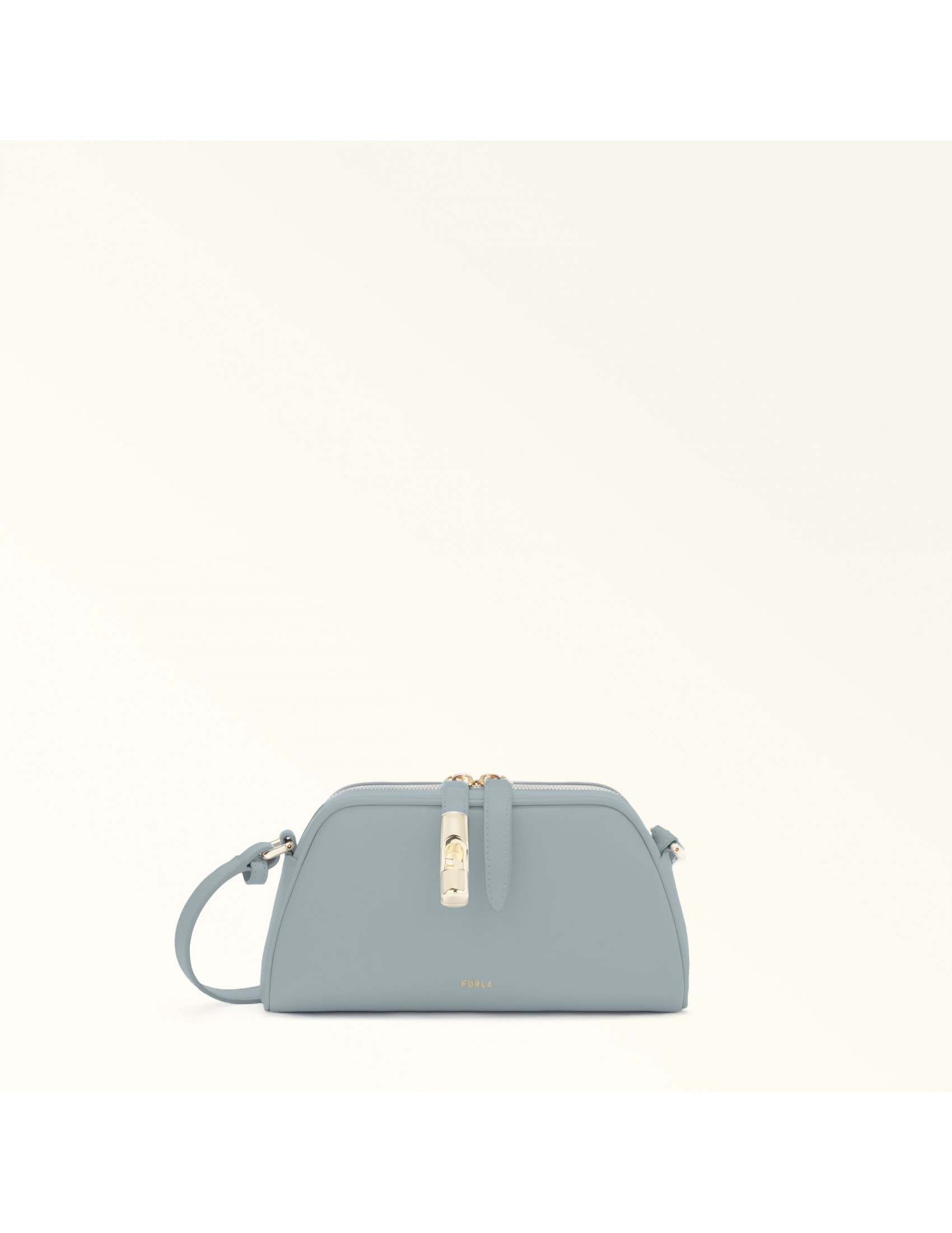 FURLA GOCCIA MINI BAG IN LEATHER COLOR LIGHT BLUE