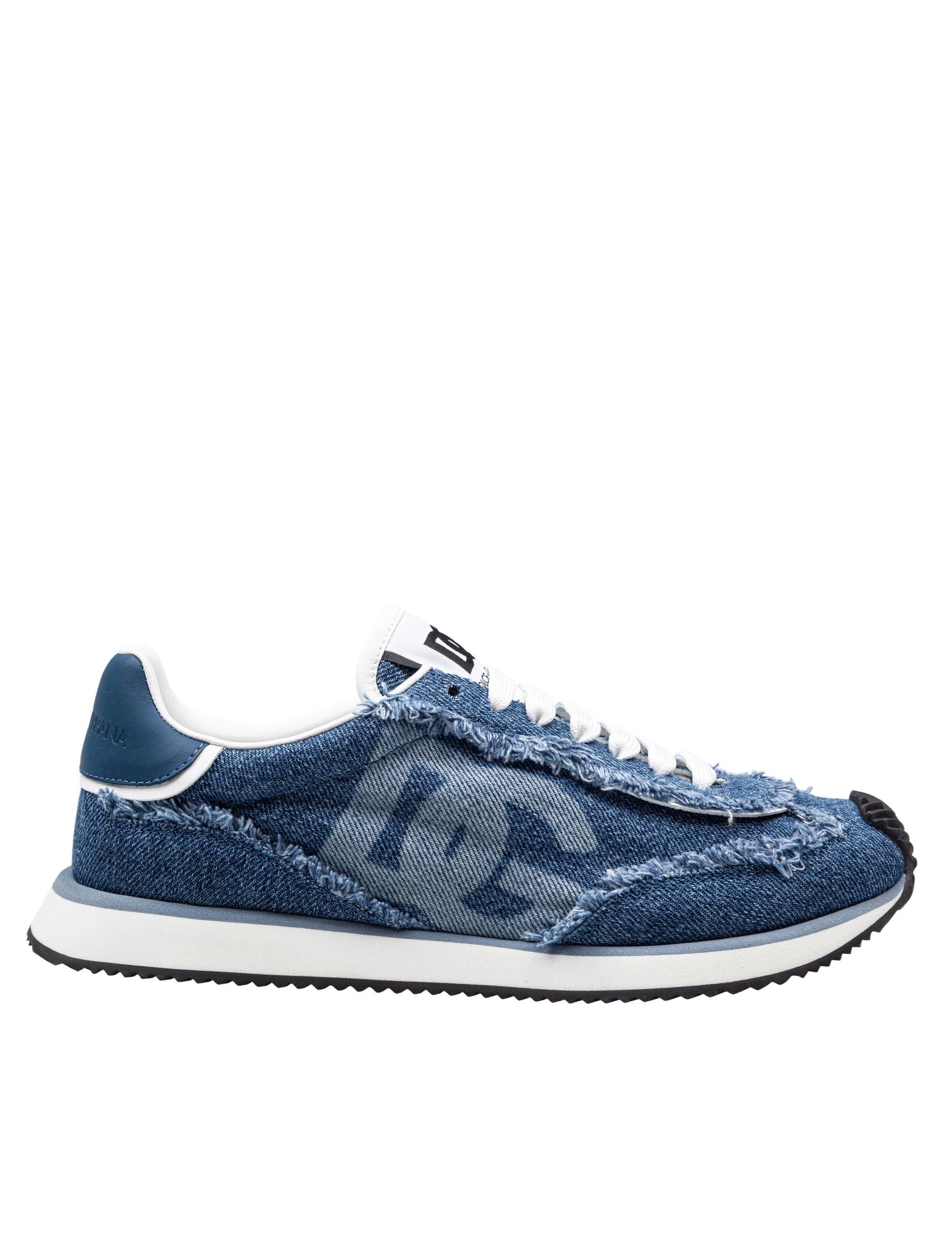 DOLCE & GABBANA DENIM CUSHION SNEAKERS COLOR BLUE JEANS