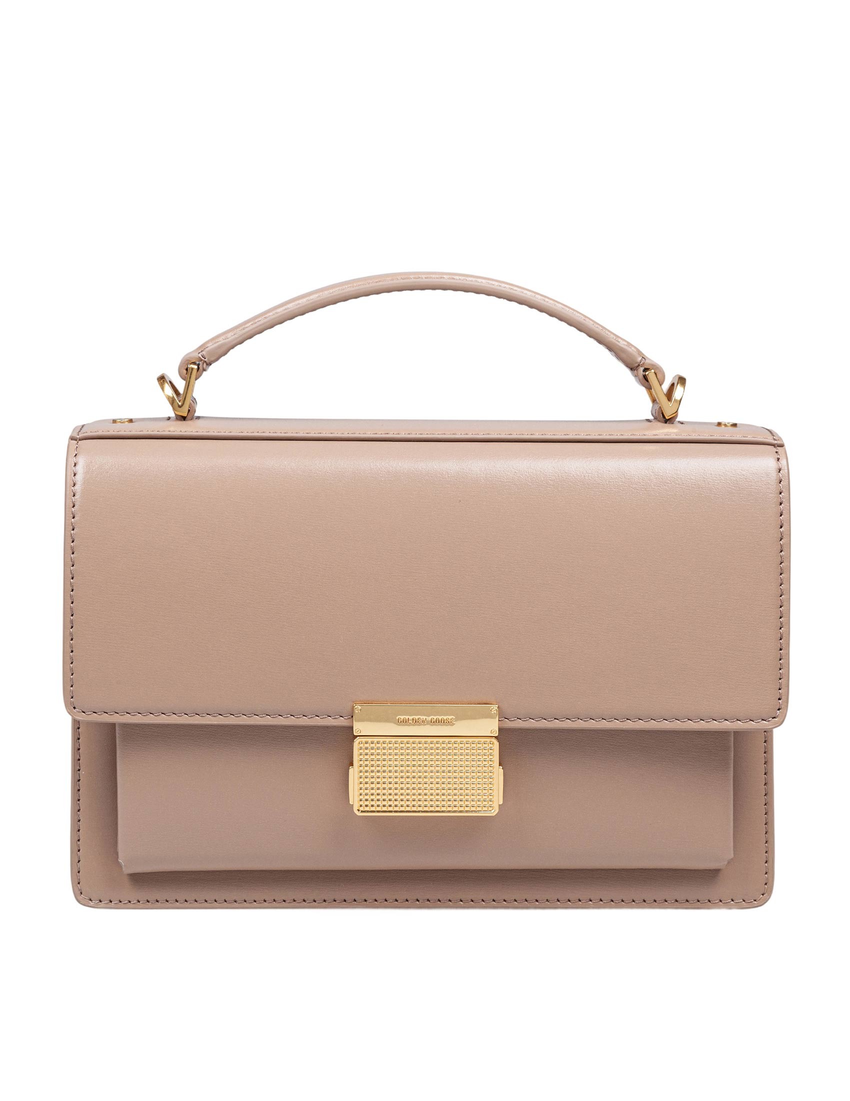 GOLDEN GOOSE VENEZIA HANDBAG IN CAPPUCCINO COLOR LEATHER