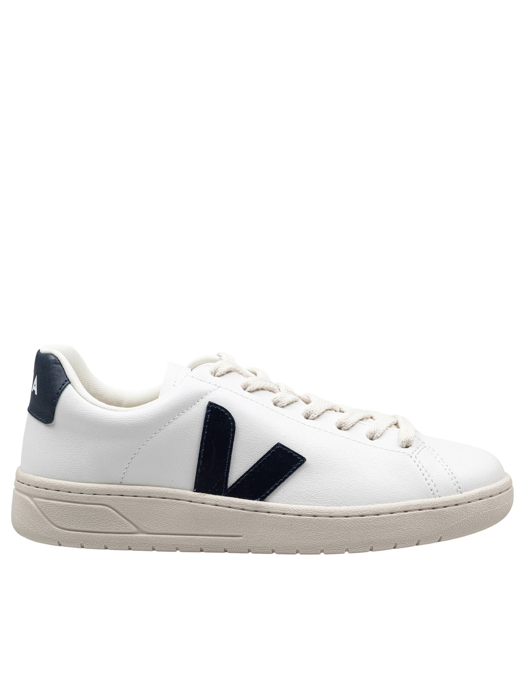 VEJA SNEAKERS URCA IN COTONE SPALMATO COLORE BIANCO/BLU