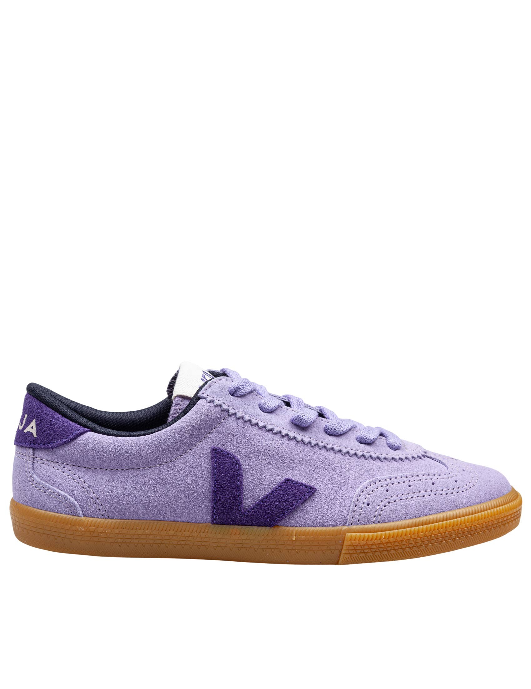 VEJA SNEAKERS VOLLEY IN CAMOSCIO COLORE LAVANDA