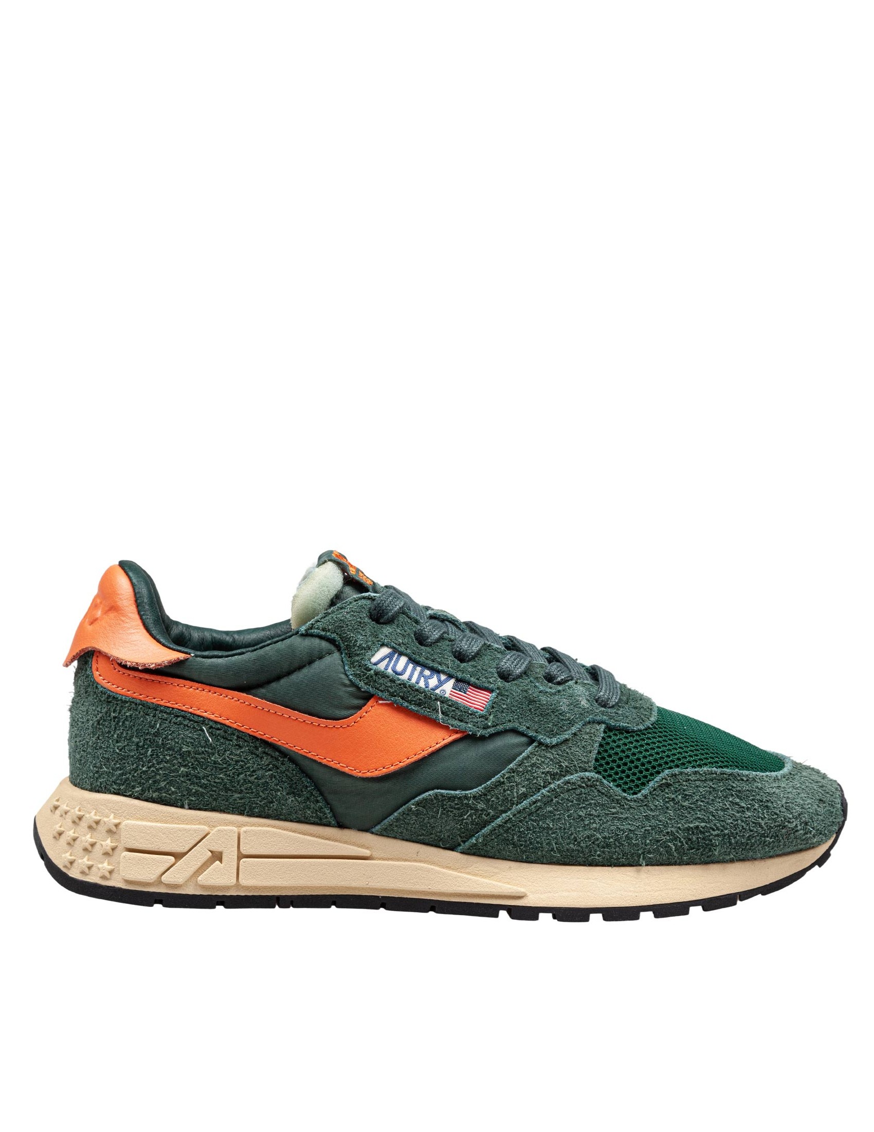 AUTRY SNEAKERS REELWIND IN SUEDE AND NYLON COLOR GREEN