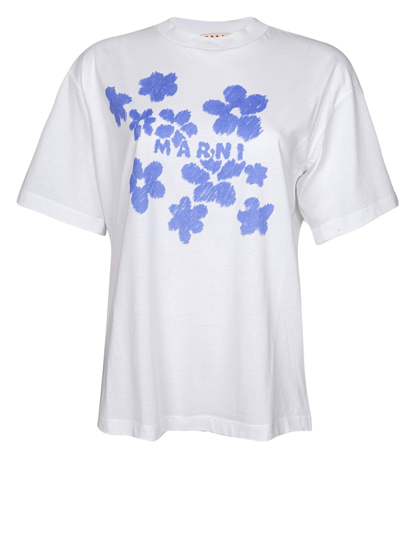 MARNI T-SHIRT BOXY IN COTONE CON STAMPA A FIORI