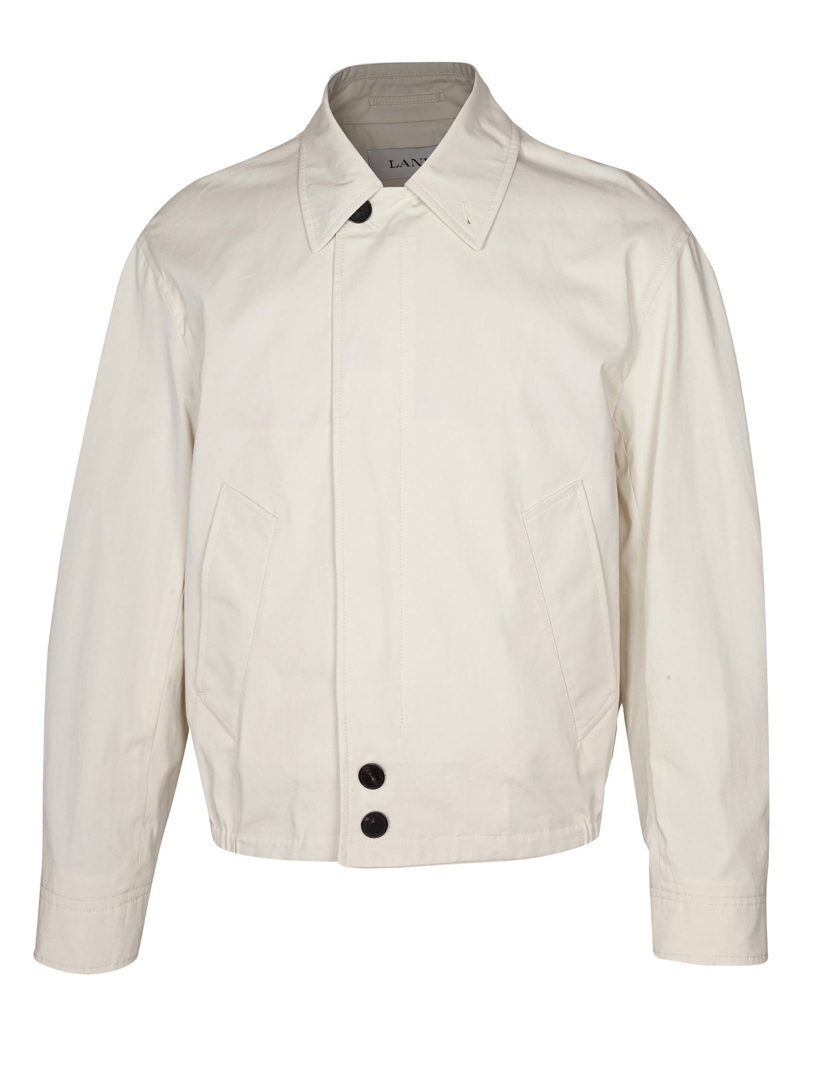 LANVIN GIACCA BLOUSON IN COTONE COLORE GHIACCIO