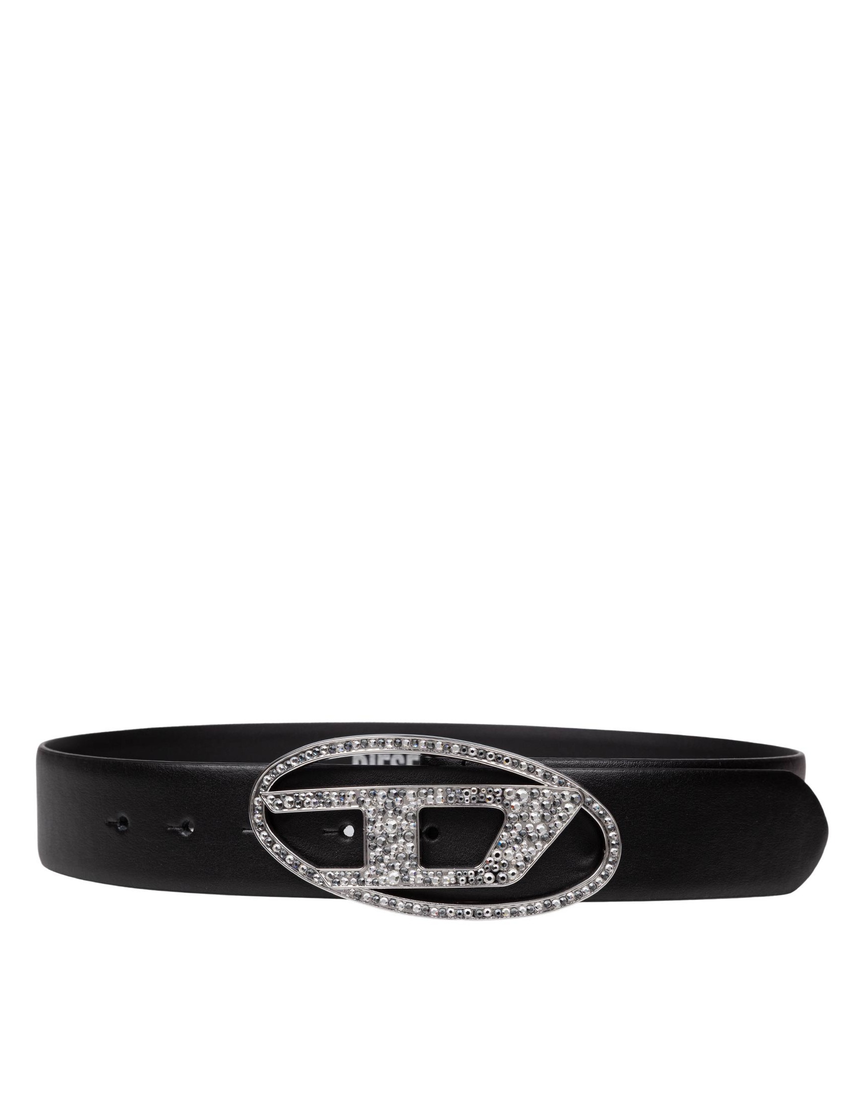 DIESEL CINTURA 1DR CON STRASS COLORE NERO