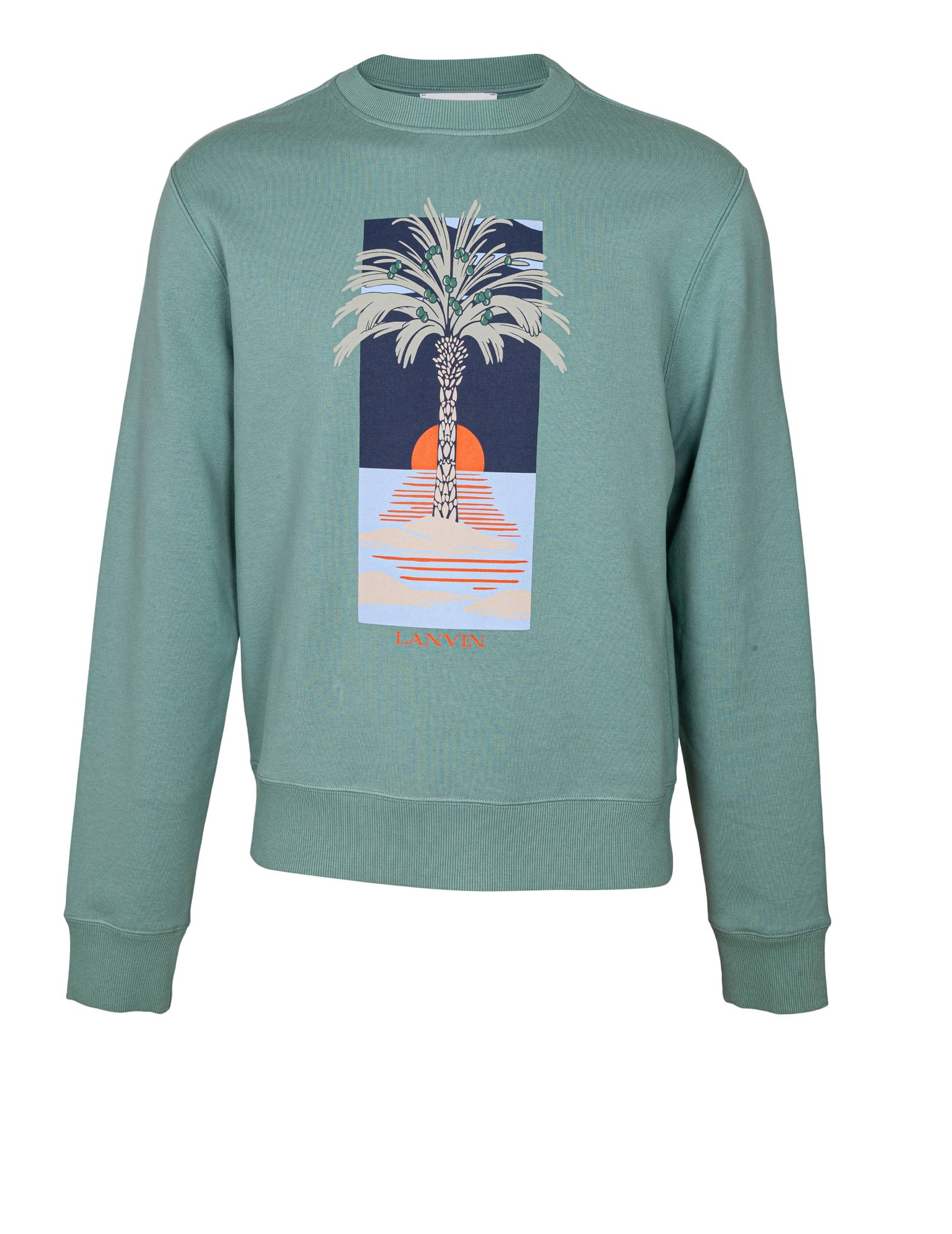 LANVIN PRINTED COTTON SWEATSHIRT