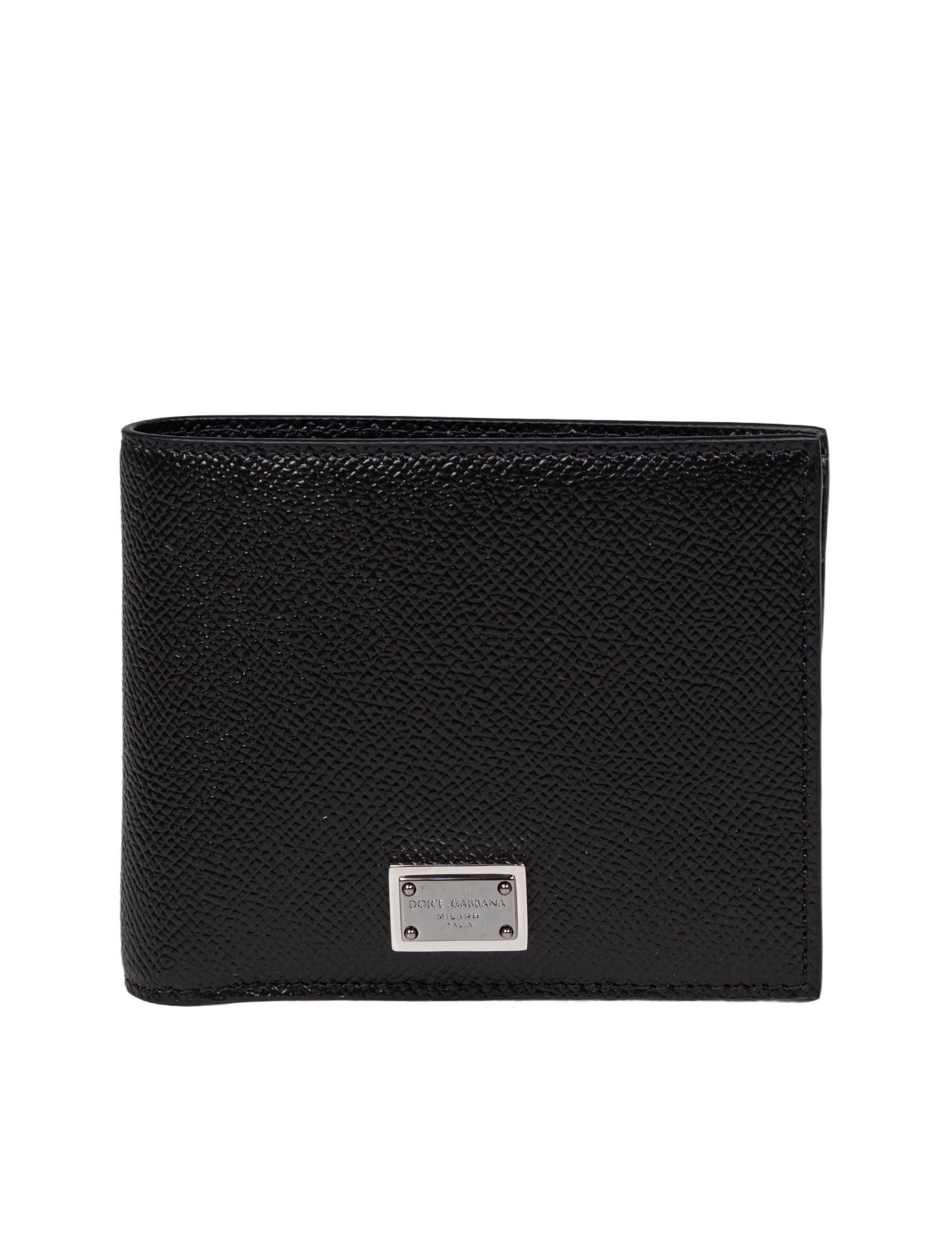 DOLCE & GABBANA WALLET IN LEATHER COLOR BLACK