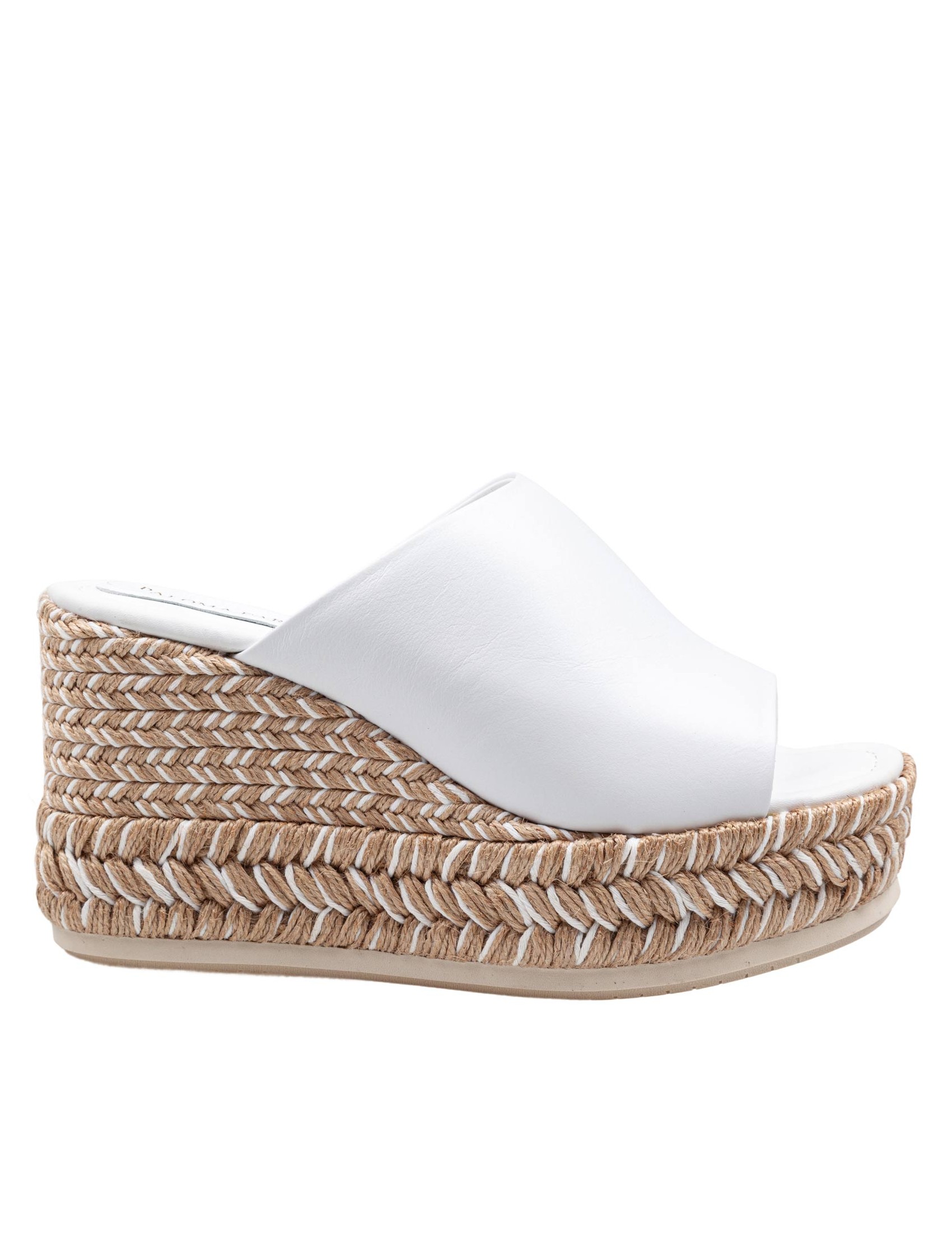 PALOMA ALIDE SANDAL IN LEATHER WITH ROPE WEDGE