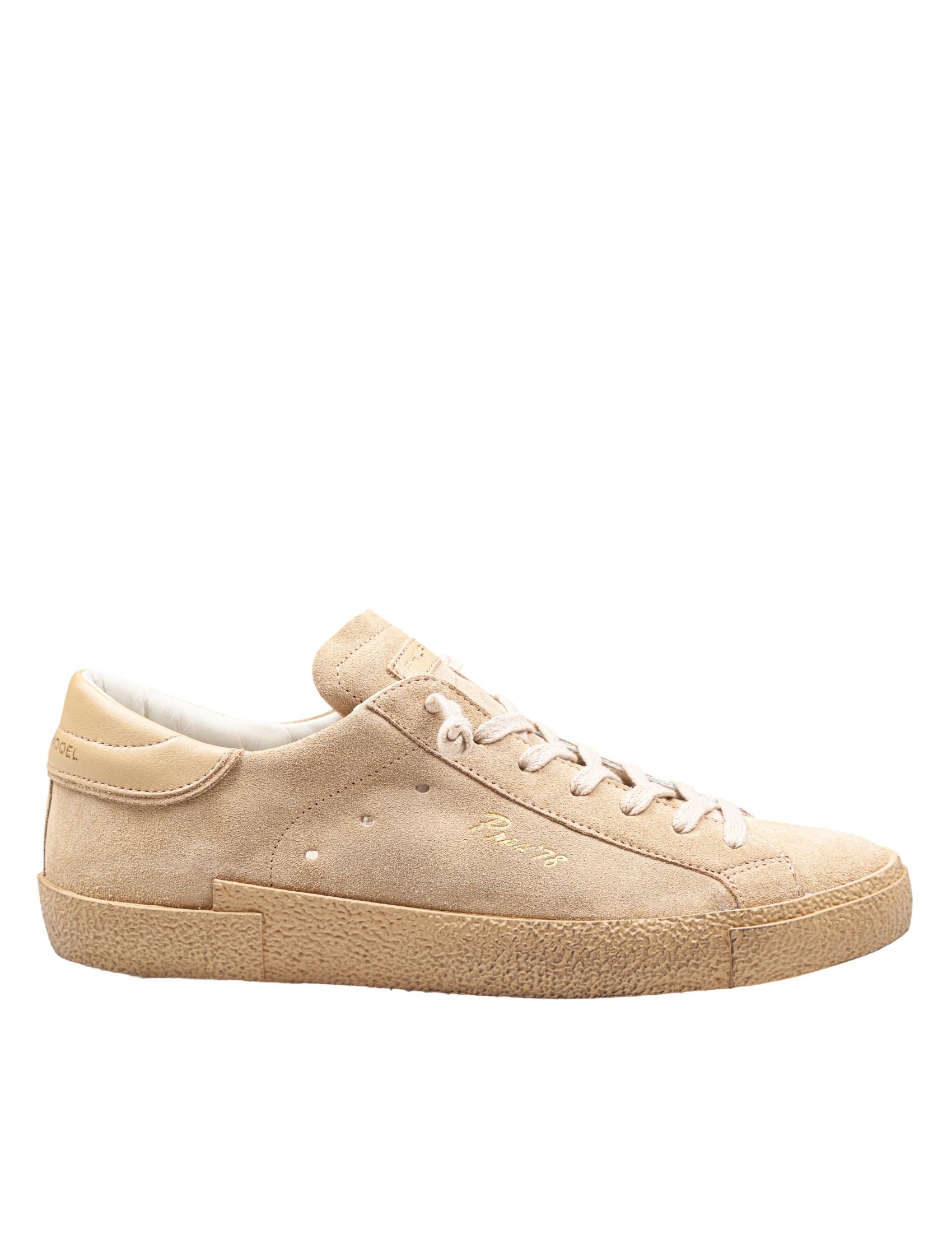 PHILIPPE MODEL PRSX SNEAKERS IN BEIGE SUEDE