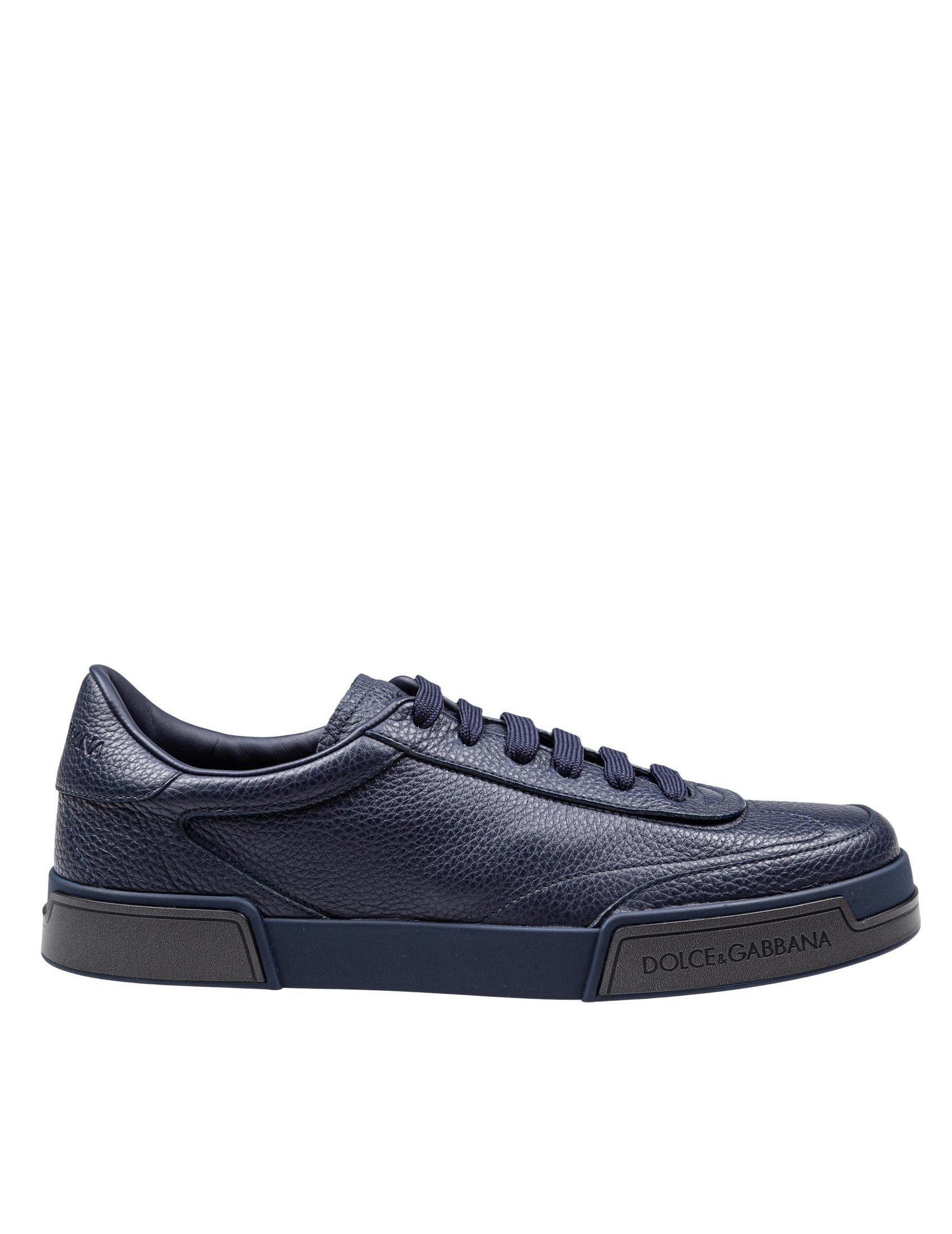 DOLCE & GABBANA PORTOFINO YATCH SNEAKERS IN CALFSKIN COLOR BLUE