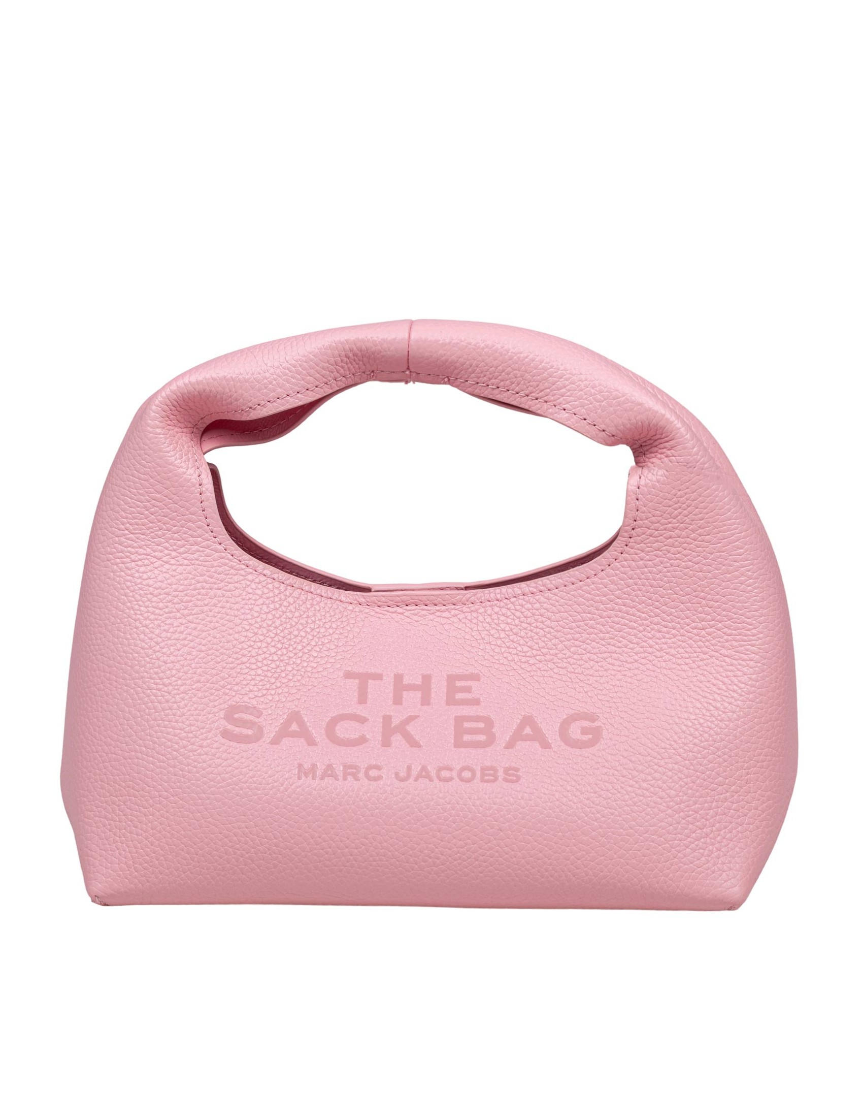 MARC JACOBS THE MINI SACK BAG IN PELLE COLORE ROSA