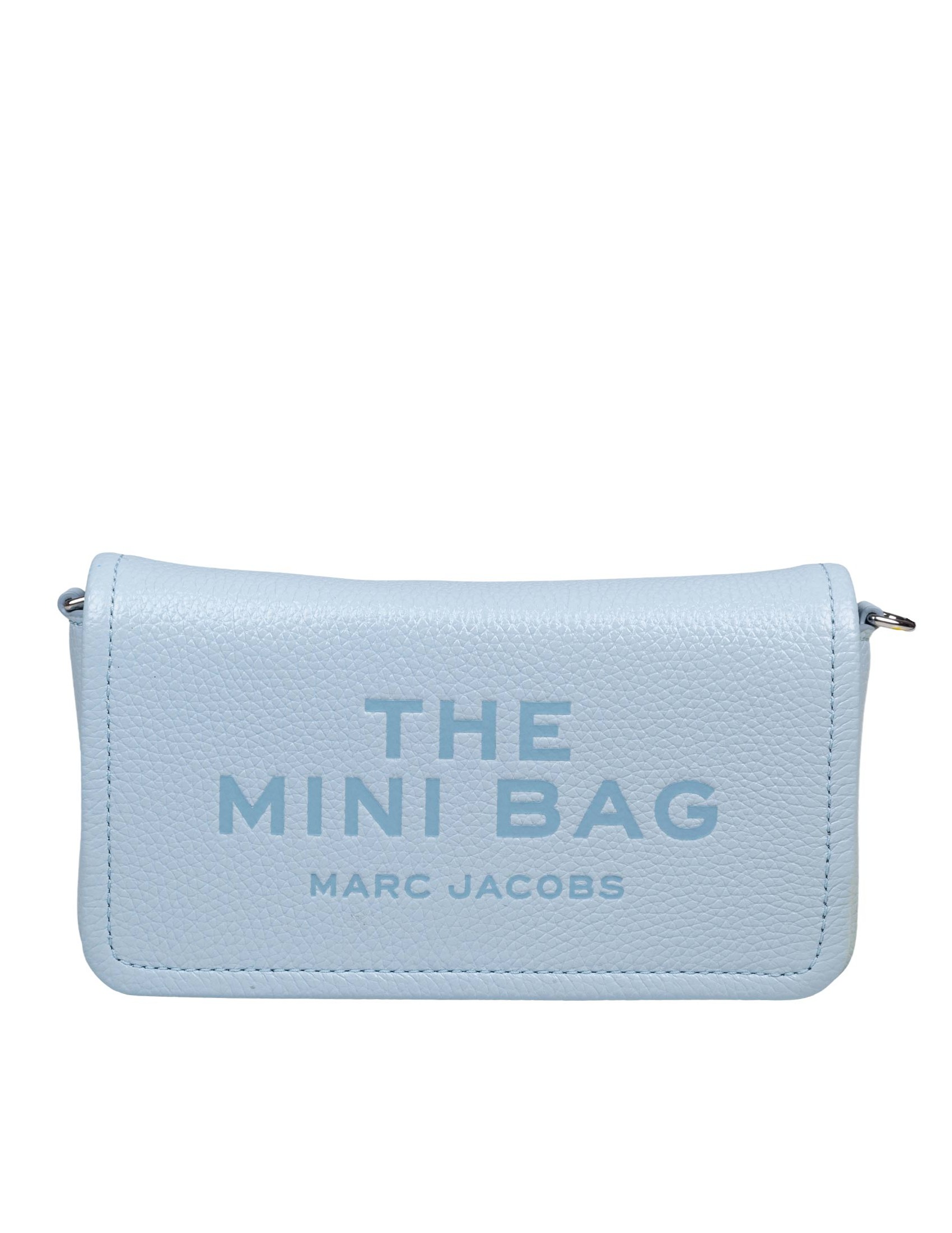 MARC JACOBS THE MINI BAG IN LEATHER COLOR LIGHT BLUE