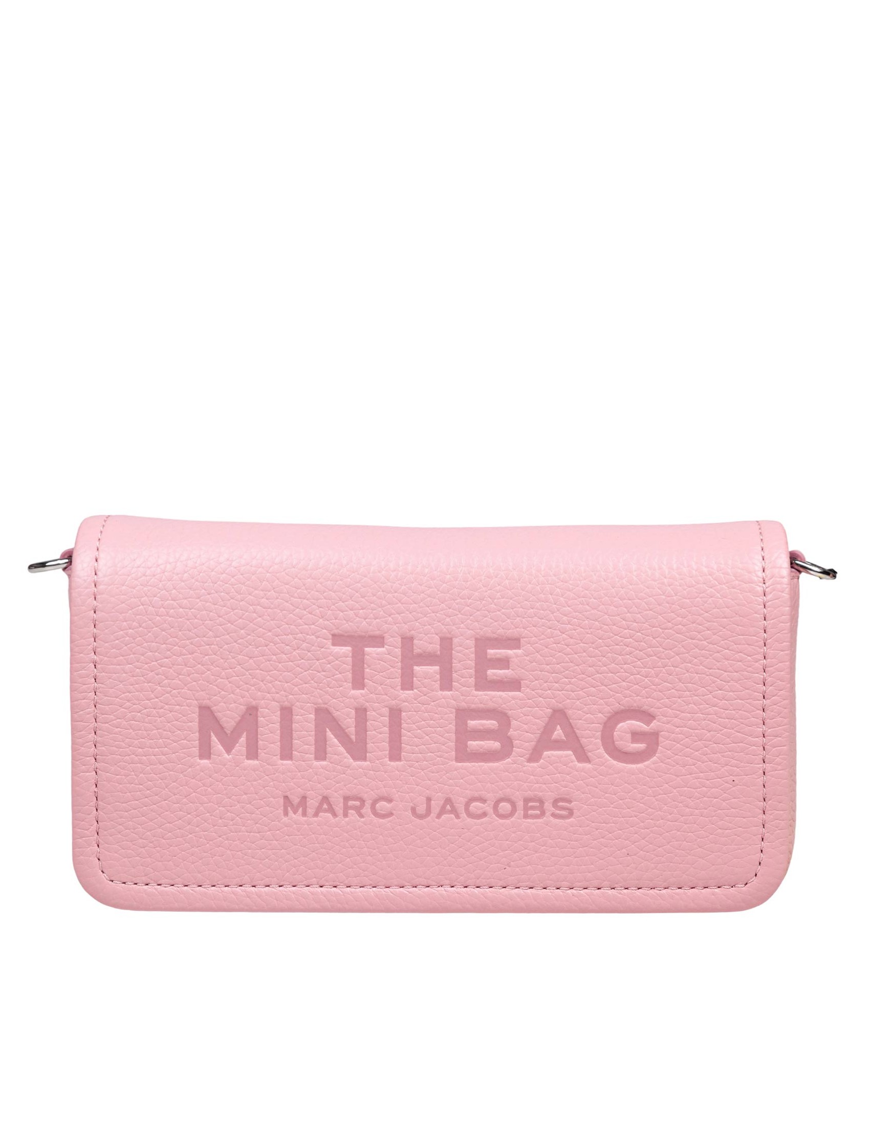 MARC JACOBS THE MINI BAG IN LEATHER PINK COLOR