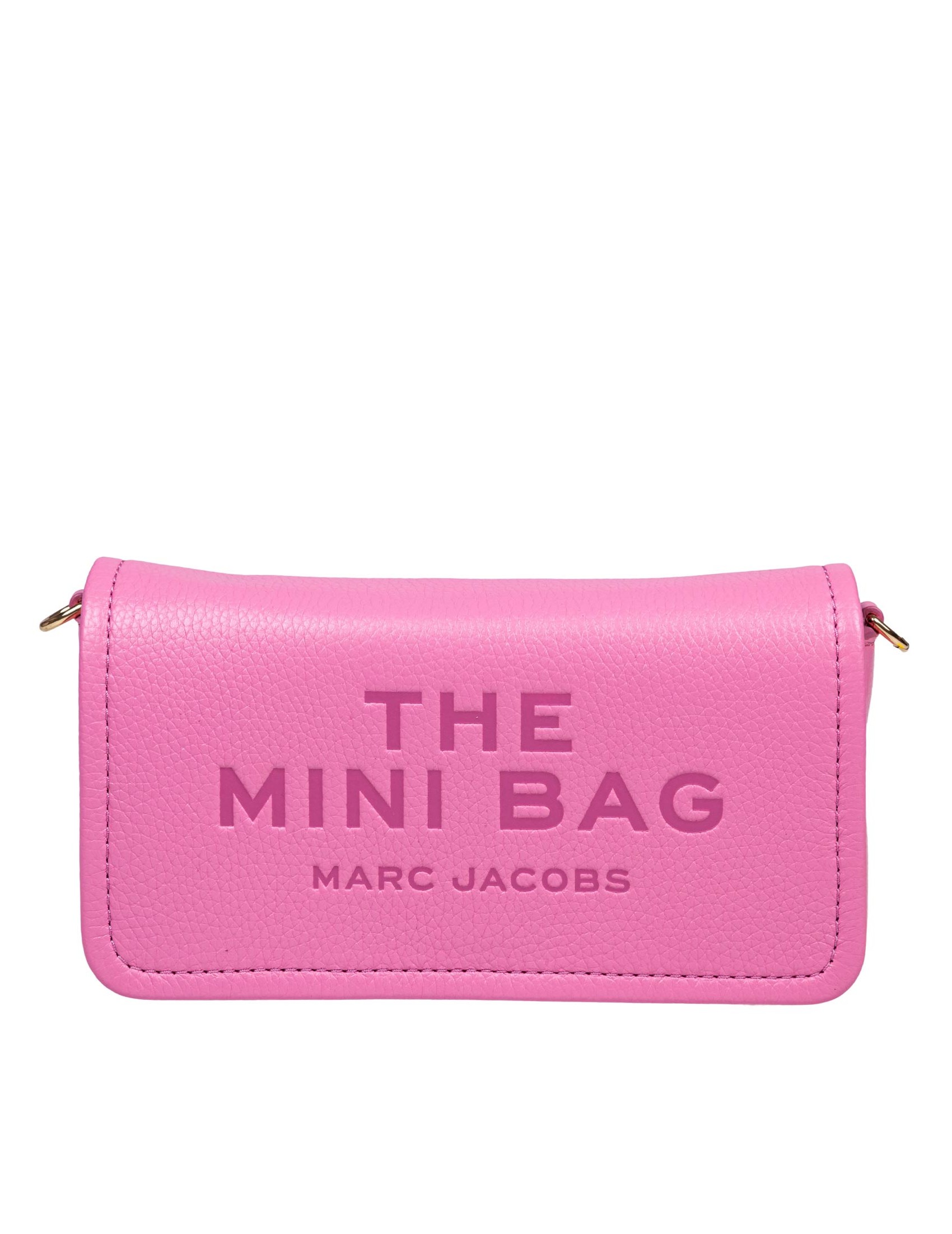 MARC JACOBS THE MINI BAG IN LEATHER PINK COLOR