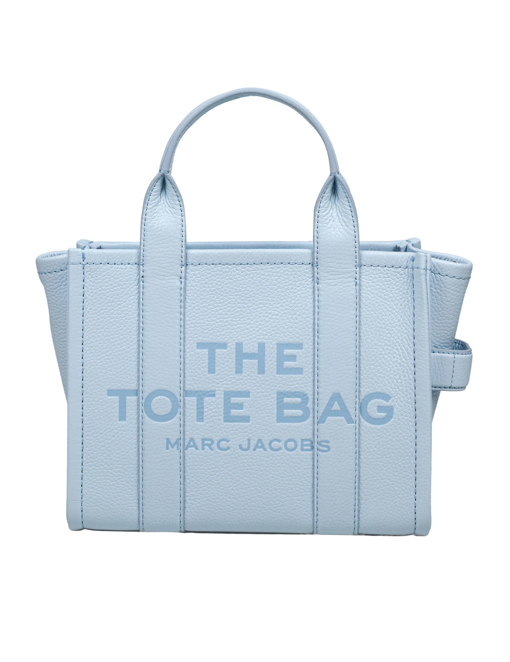 MARC JACOBS TOTE SMALL IN LEATHER COLOR LIGHT BLUE