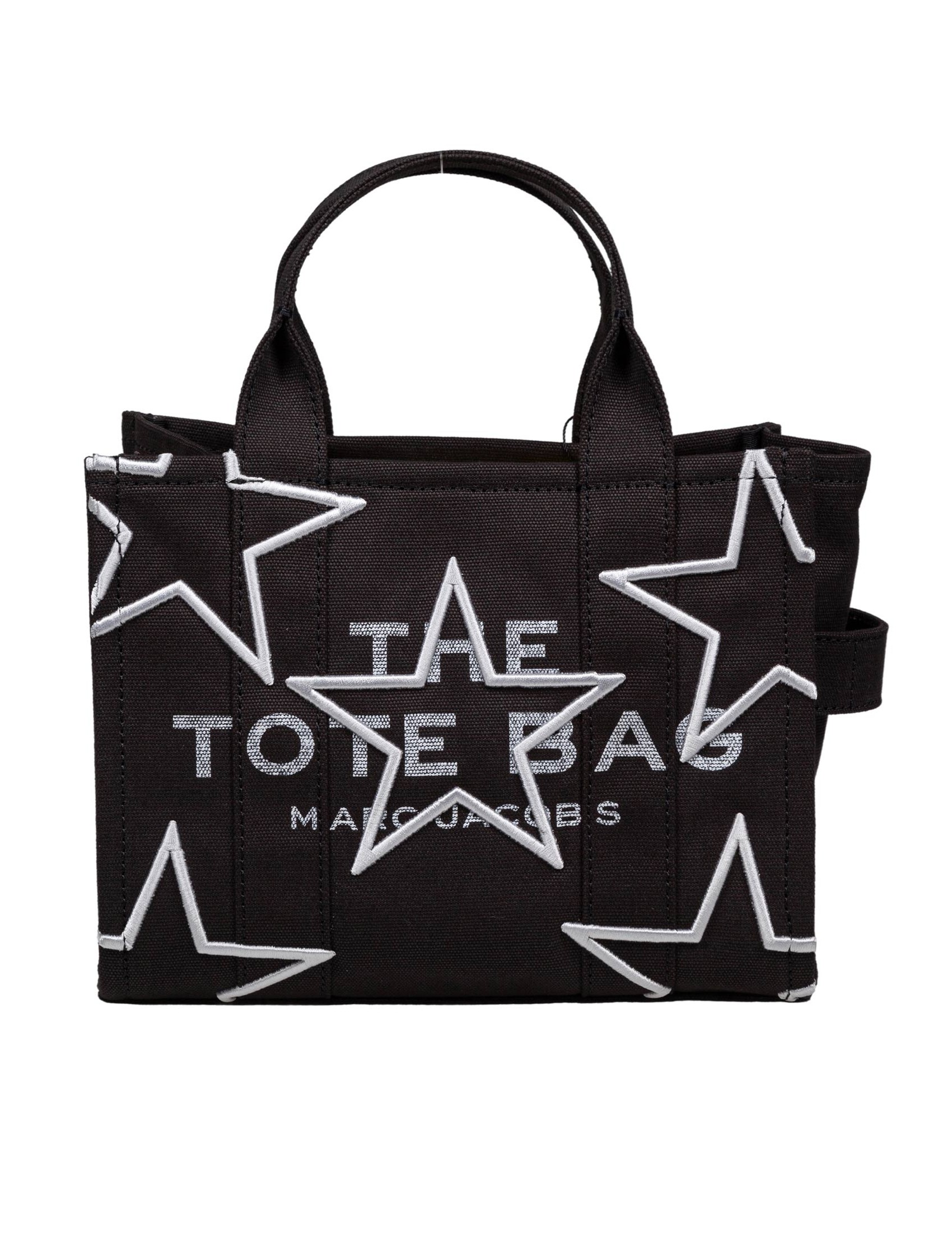 MARC JACOBS BORSA THE SMALL TOTE I CANVAS CON STELLE RICAMATE