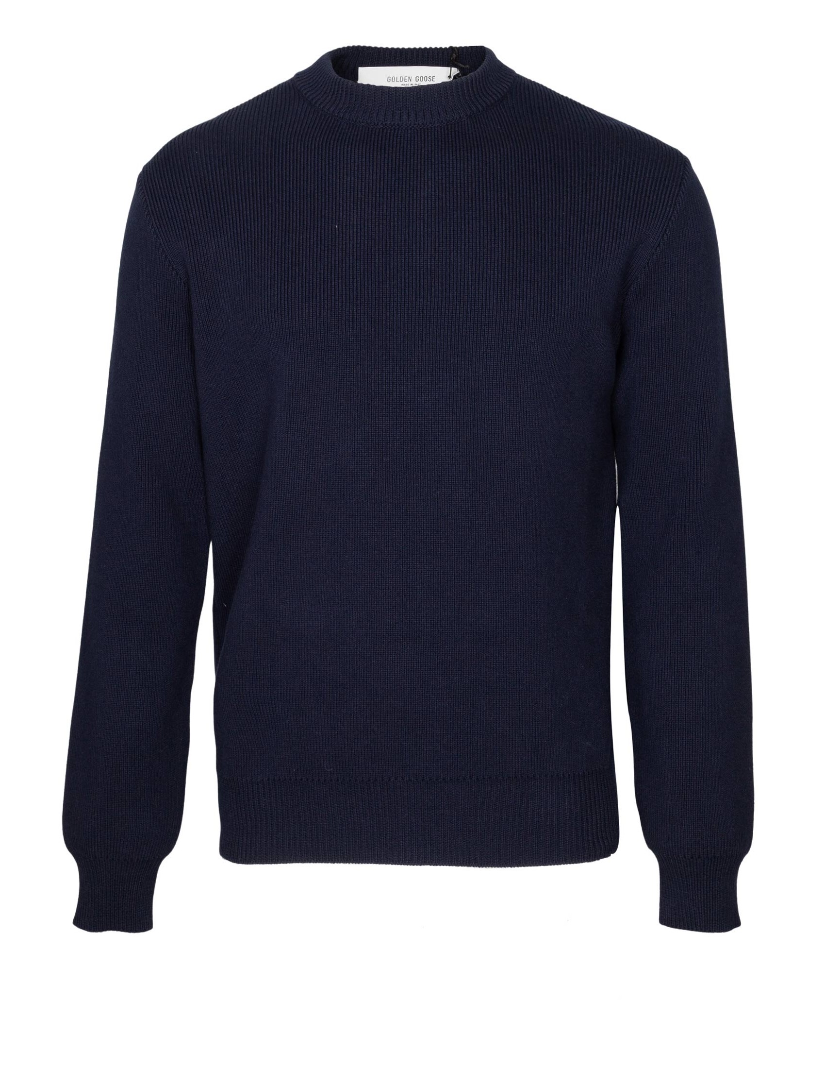 GOLDEN GOOSE CREW NECK SWEATER COLOR DARK BLUE