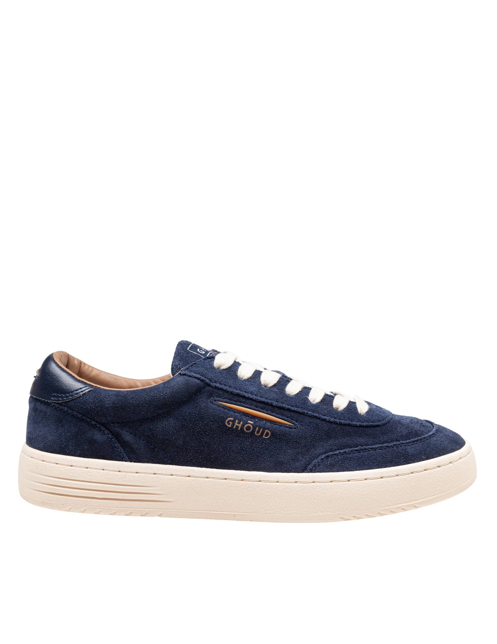 GHOUD LIDO SUEDE SNEAKERS BLUE COLOR