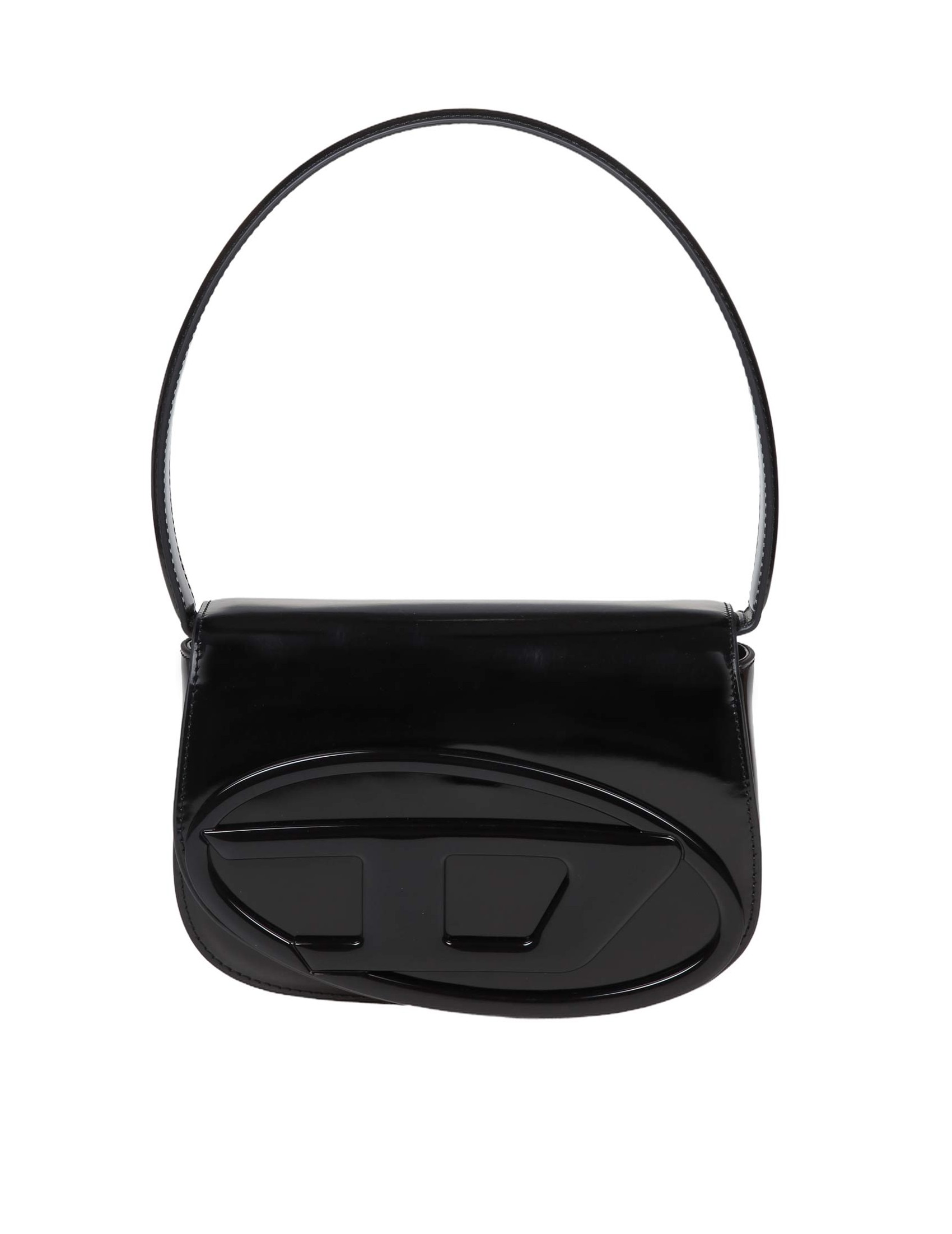 DIESEL BORSA A SPALLA 1DR IN PELLE LISCIA COLORE NERO