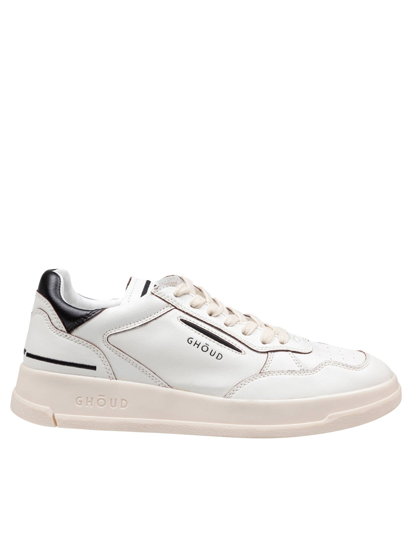 GHOUD SNEAKERS TWEENER IN PELLE COLORE BIANCO E NERO