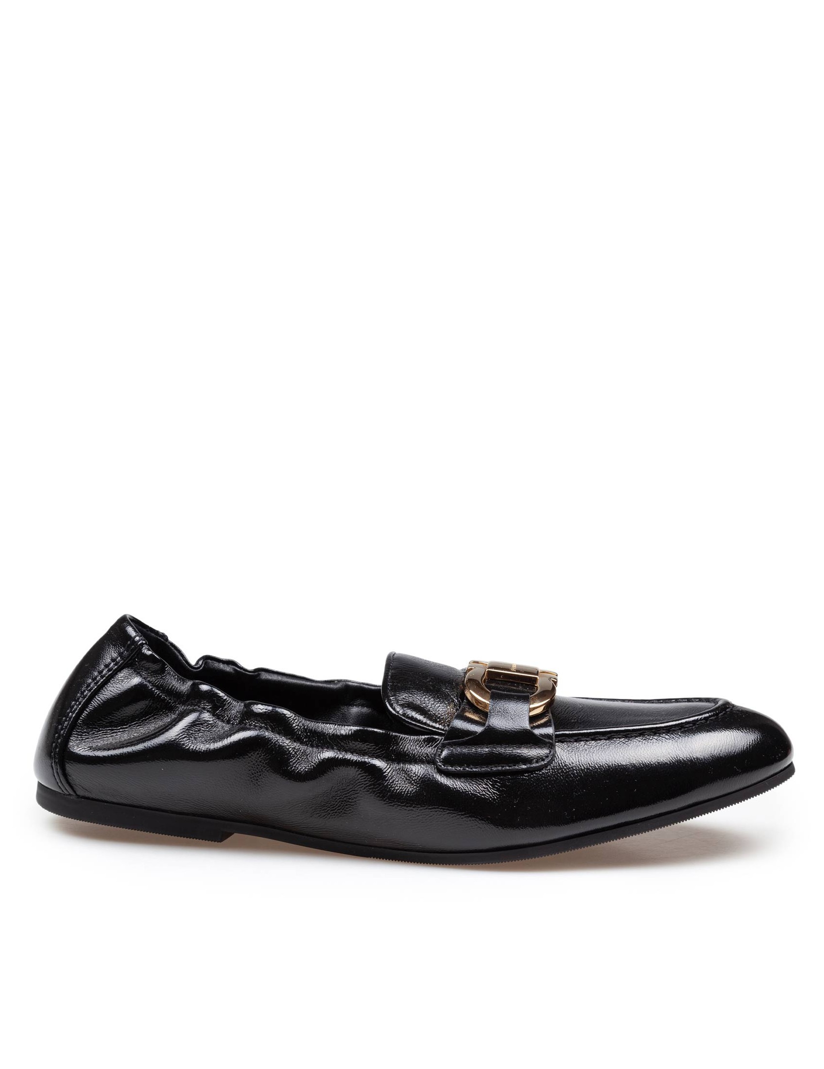 FERRAGAMO JODIE LOAFER IN BLACK LEATHER