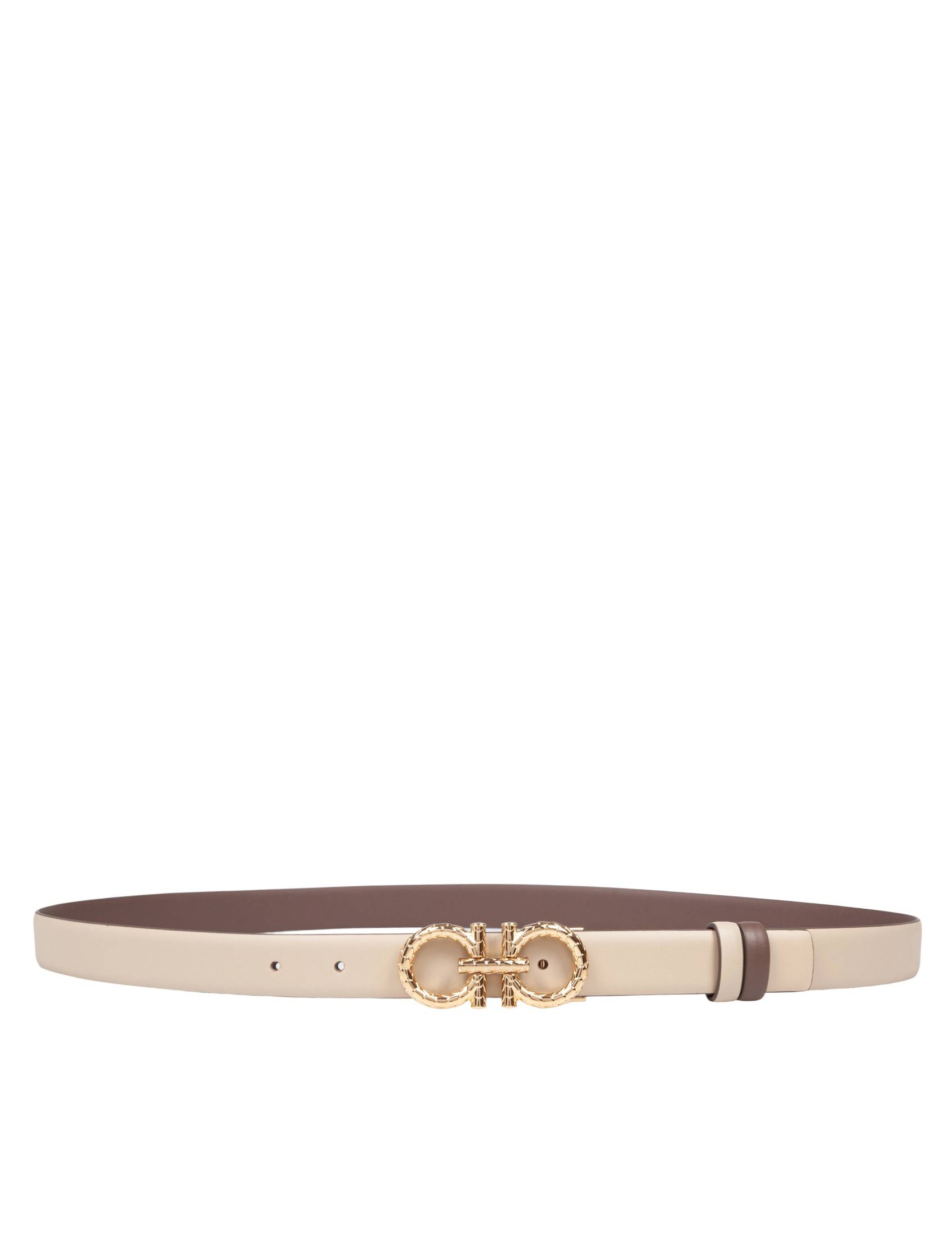 FERRAGAMO REVERSIBLE AND ADJUSTABLE GANCINI BELT IN LEATHER