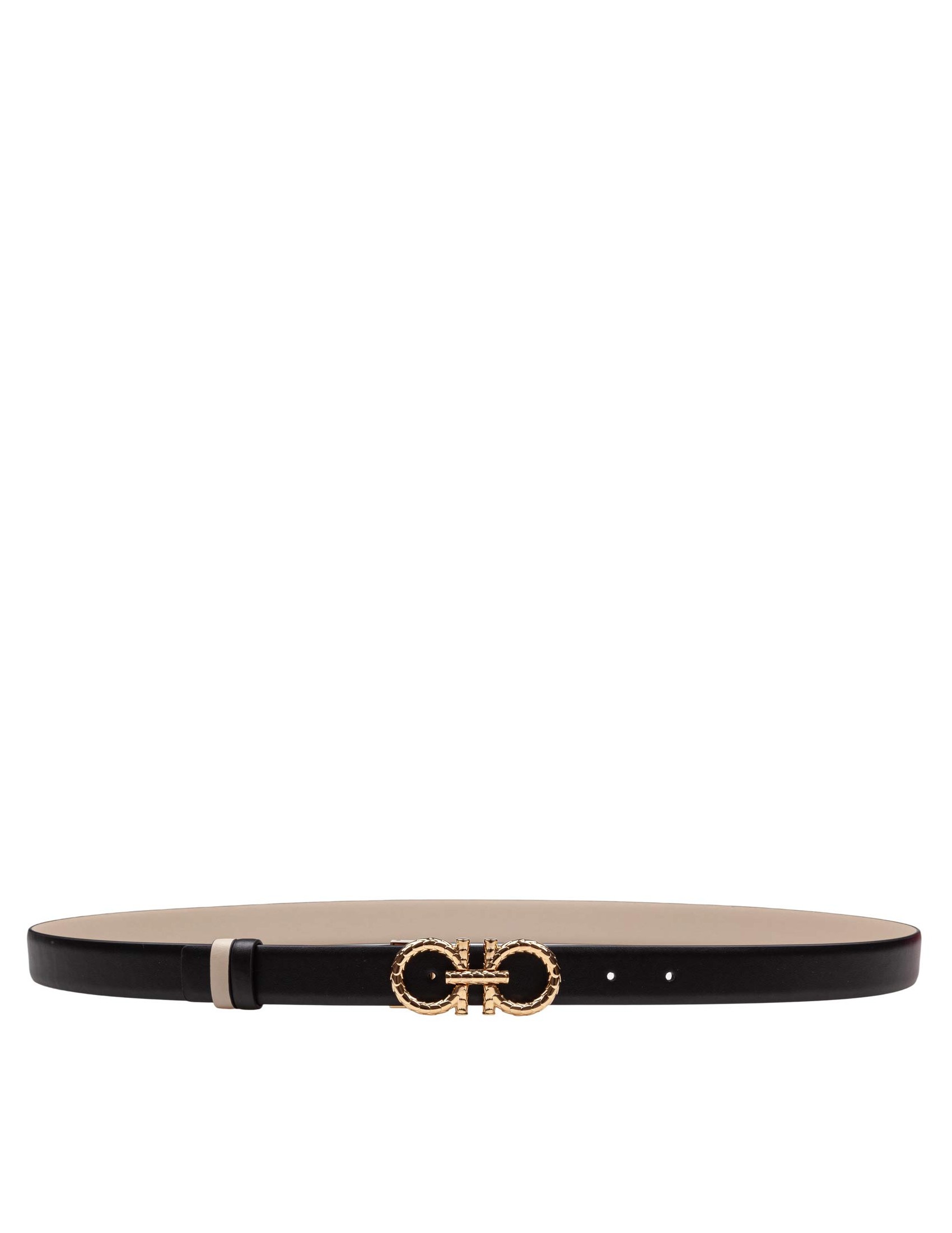 FERRAGAMO REVERSIBLE AND ADJUSTABLE GANCINI BELT IN LEATHER