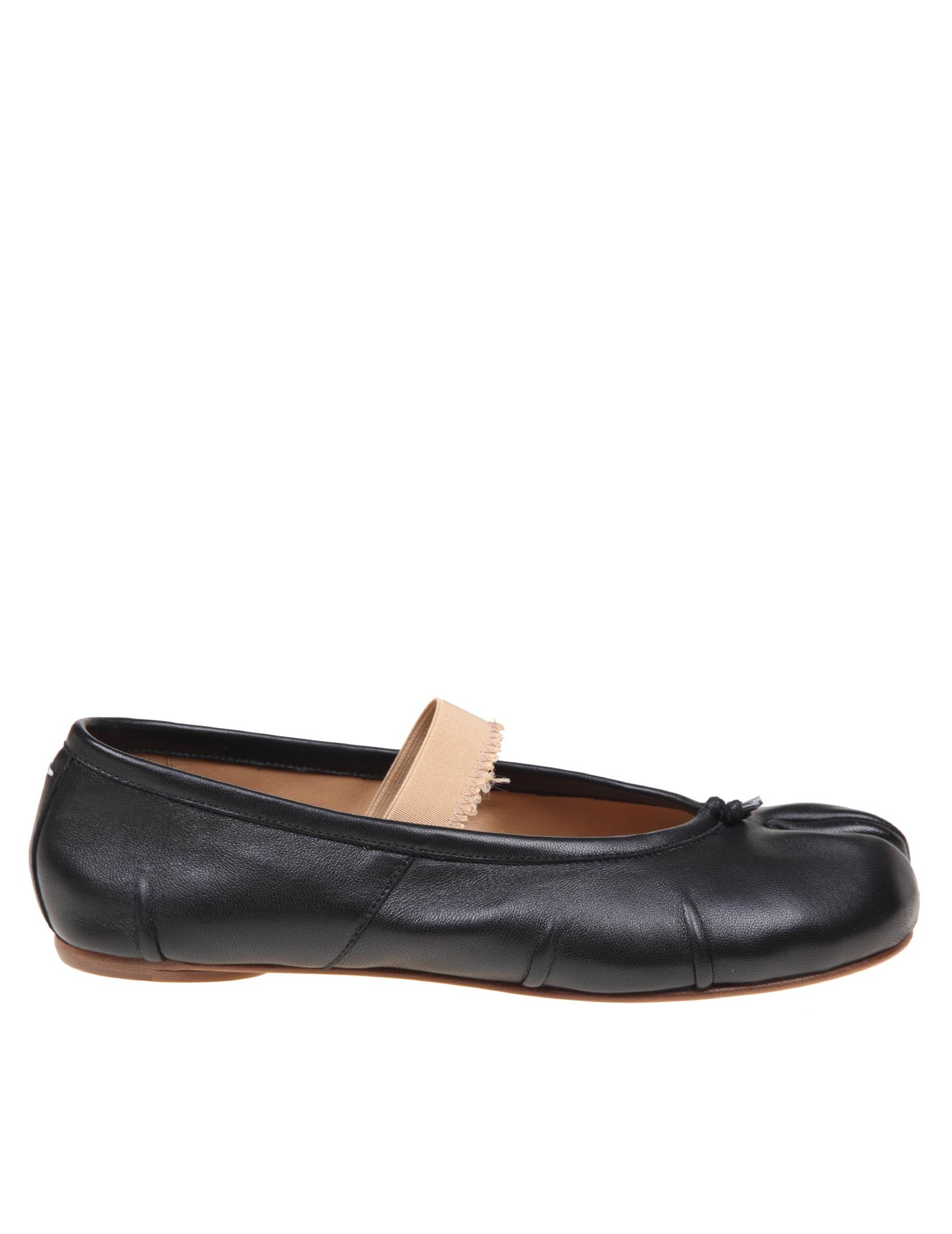 TABI MAISON MARGIELA BALLERINA WITH LEATHER ELASTIC