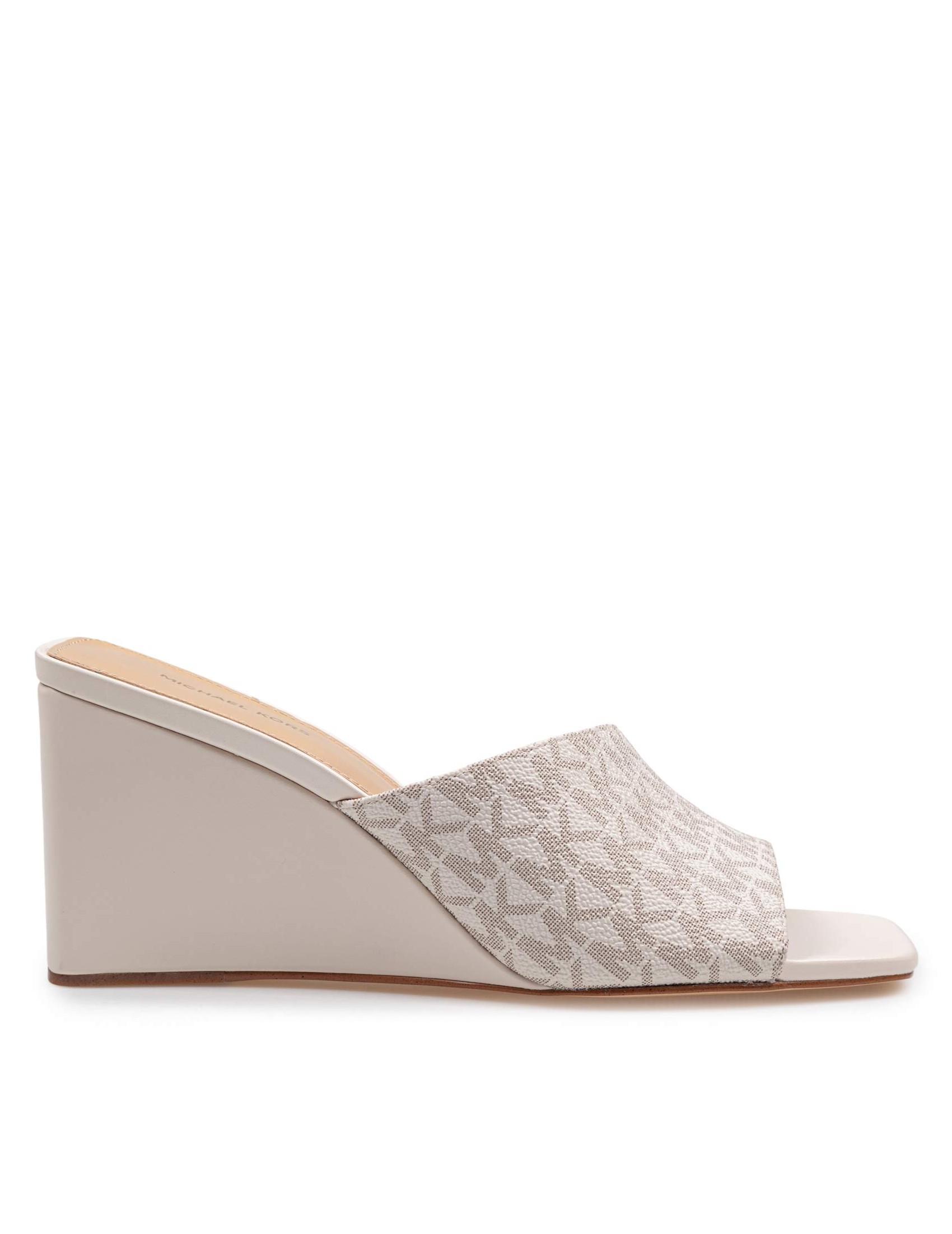 MICHAEL KORS SABOT MERRIAM WEDGE IN TELA STAMPA LOGO