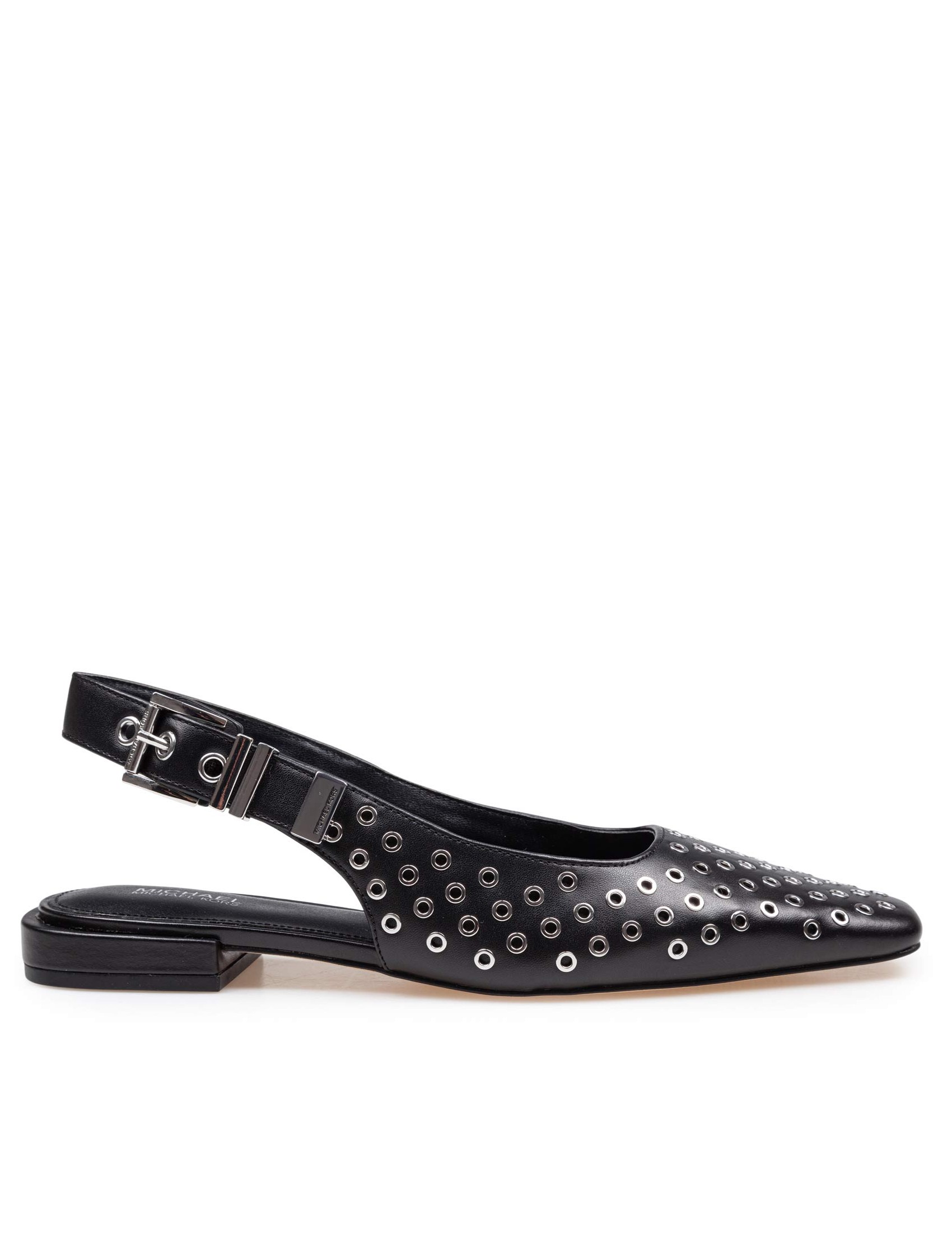 MICHAEL KORS DARRINGT LEATHER BALLERINA WITH APPLIED STUDS