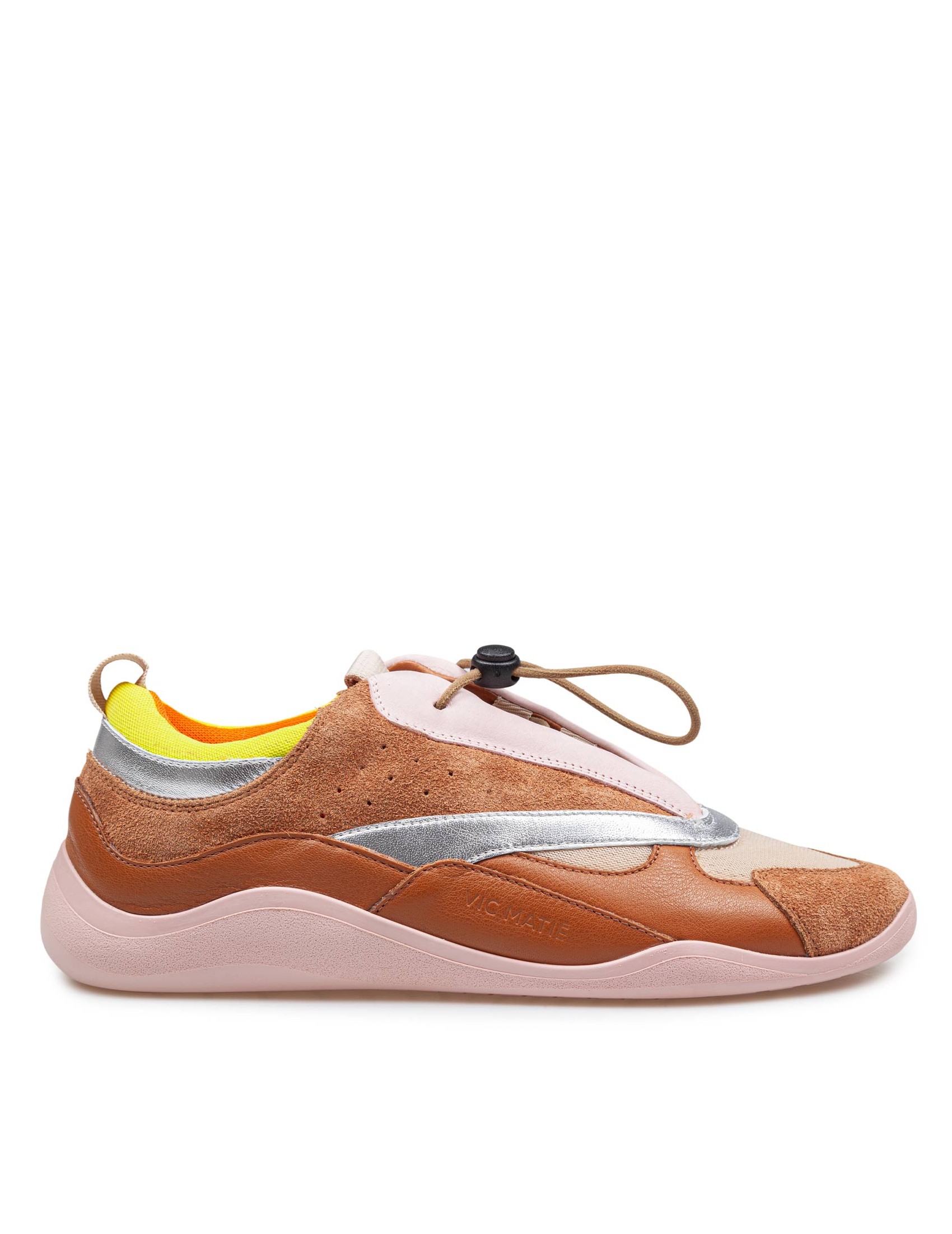 VIC MATIE' SNEAKERS IN CROSTA E PELLE MULTICOLOR